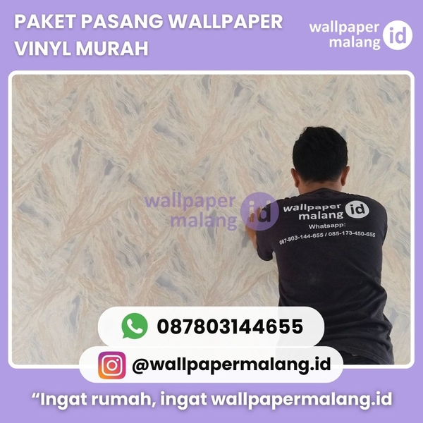 Download PAKET PASANG WALLPAPER VINYL MURAH 