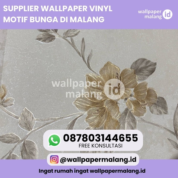 Download SUPPLIER WALLPAPER VINYL MOTIF BUNGA DI MALANG