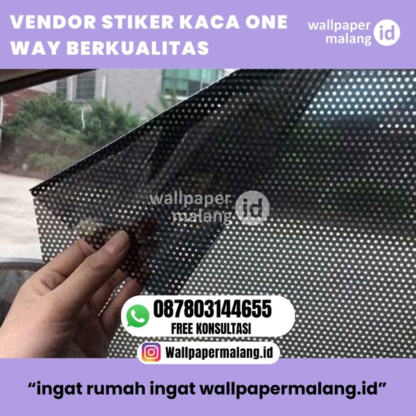 Download VENDOR STIKER KACA ONE WAY BERKUALITAS