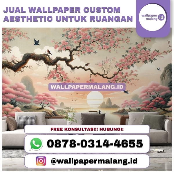 Download JUAL WALLPAPER CUSTOM AESTHETIC UNTUK RUANGAN