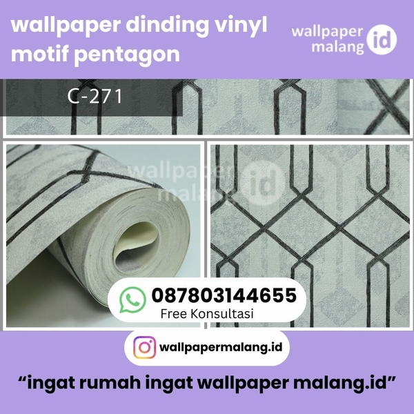 Download PENYEDIA WALLPAPER DINDING VINYL MOTIF PENTAGON