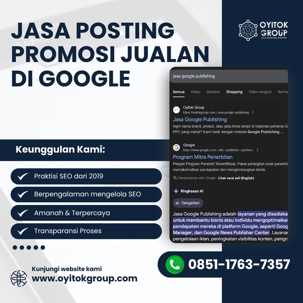 Download JASA POSTING PROMOSI JUALAN DI GOOGLE