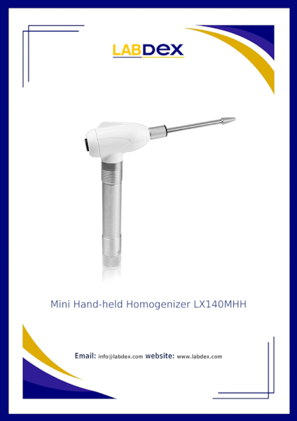 Download Mini Hand-held Homogenizer LX140MHH - Hand Held Tissue Homogenizer 
