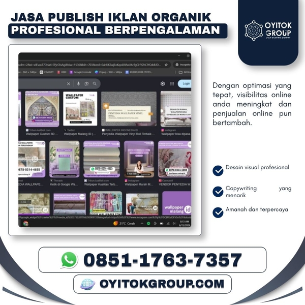Download JASA PUBLISH IKLAN ORGANIK PROFESIONAL BERPENGALAMAN