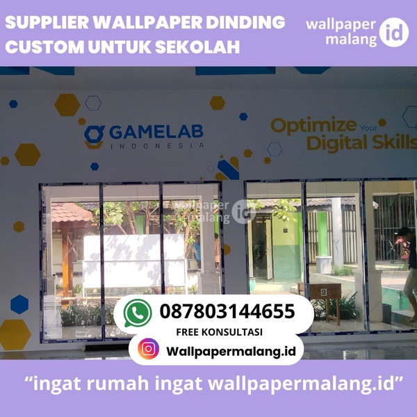 Download SUPPLIER WALLPAPER DINSING CUSTOM UNTUK SEKOLAH
