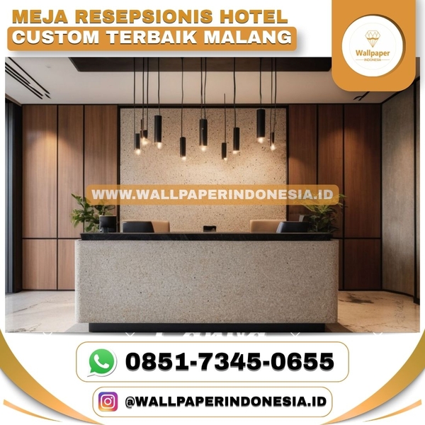 Download MEJA RESEPSIONIS HOTEL CUSTOM TERBAIK MALANG