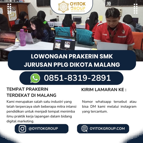 Download Lowongan prakerin smk jurusan PPLG dikota malang