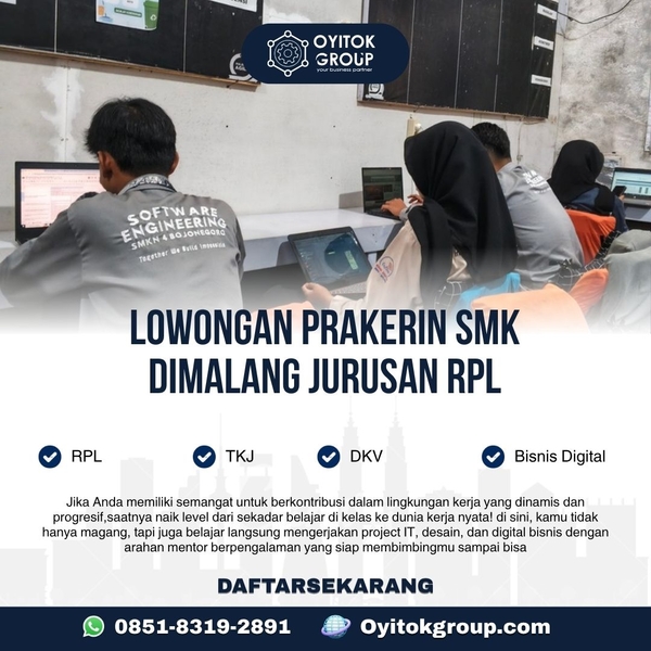 Download LOWONGAN PRAKERIN SMK DI MALANG JURUSAN RPL