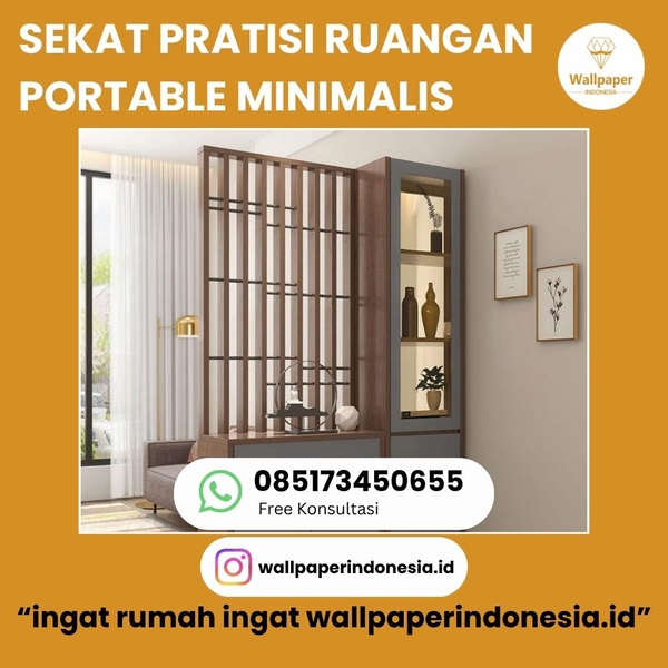 Download SEKAT PARTISI RUANGAN PORTABLE MINIMALIS