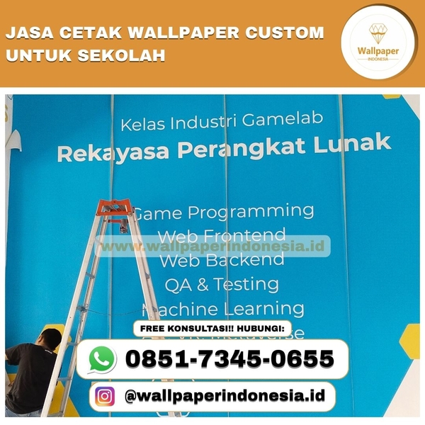 Download Jasa cetak wallpaper custom untuk sekolah