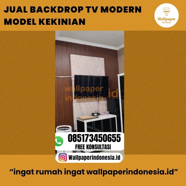 Download JUAL BACKDROP TV MODERN MODEL KEKINIAN