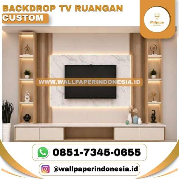 Download BACKDROP TV RUANGAN CUSTOM