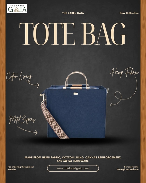 Download Sustainable Hemp Tote Bag – Eco-Friendly Everyday Carry by The Label Gaia
