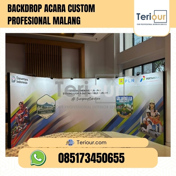 Download BACKDROP ACARA CUSTOM PROFESIONAL MALANG