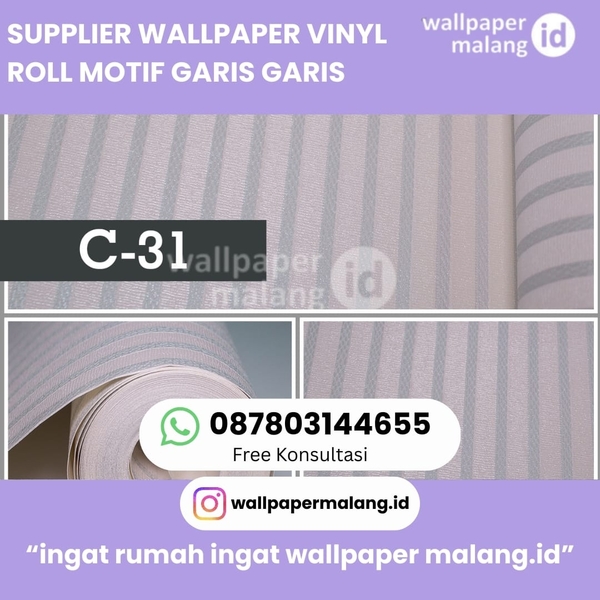 Download SUPPLIER WALLPAPER VINYL ROLL MOTIF GARIS GARIS