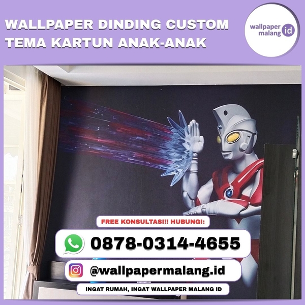 Download WALLPAPER DINDING CUSTOM TEMA KARTUN ANAK-ANAK