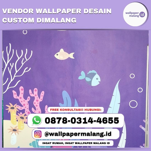Download Vendor wallpaper desain custom dimalang