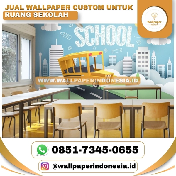 Download Jual wallpaper custom untuk ruang sekolah