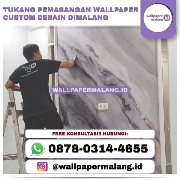 Download Tukang pemasangan wallpaper custom desain dimalang