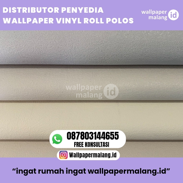 Download DISTRIBUTOR PENYEDIA WALLPAPER VINYL ROLL POLOS   