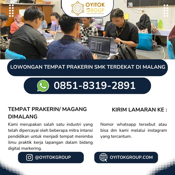 Download LOWONGAN TEMPAT PRAKERIN SMK TERDEKAT DI MALANG 