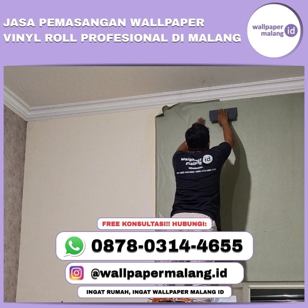 Download JASA PEMASANGAN WALLPAPER VINYL ROLL PROFESIONAL DI MALANG