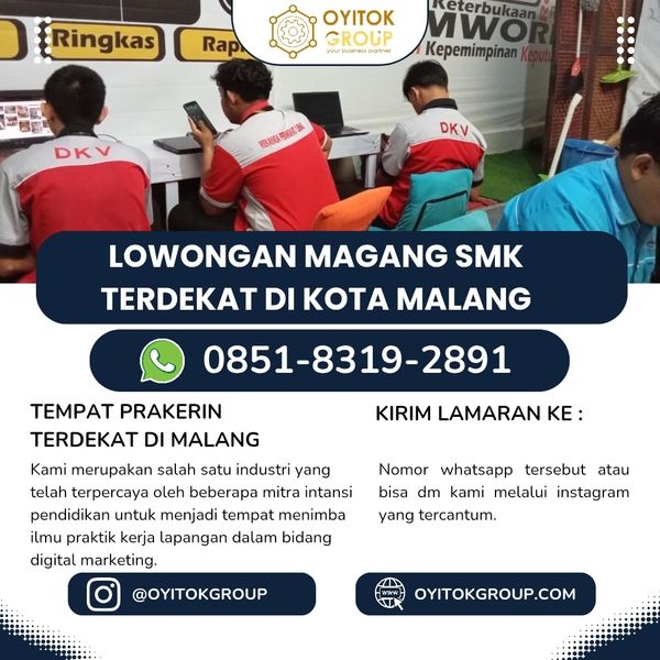 Download LOWONGAN MAGANG SMK TERDEKAT DIKOTA MALANG