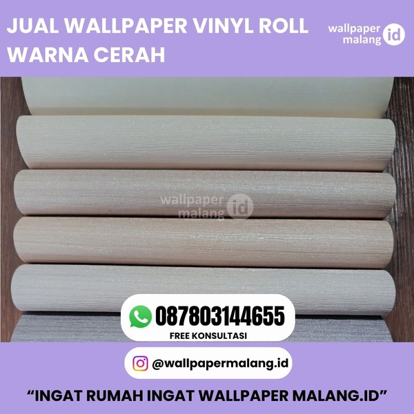 Download JUAL WALLPAPER VINYL ROLL WARNA CERAH