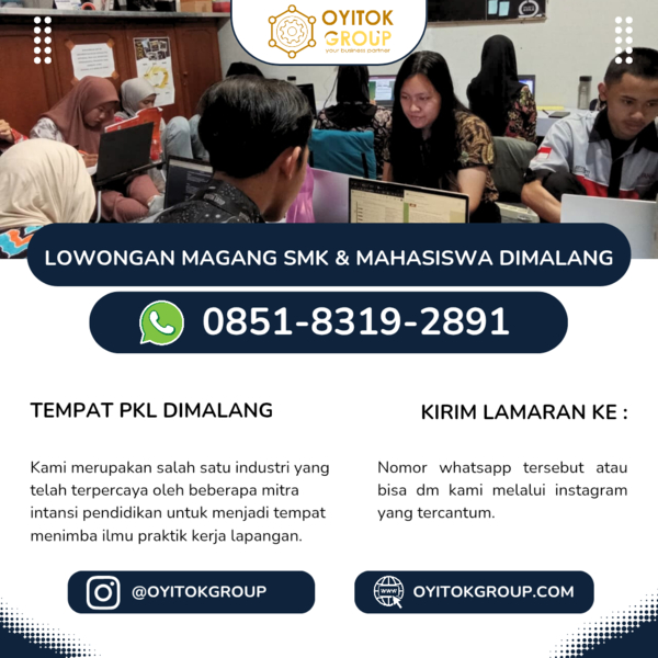 Download LOWONGAN MAGANG SMK & MAHASISWA DIMALANG
