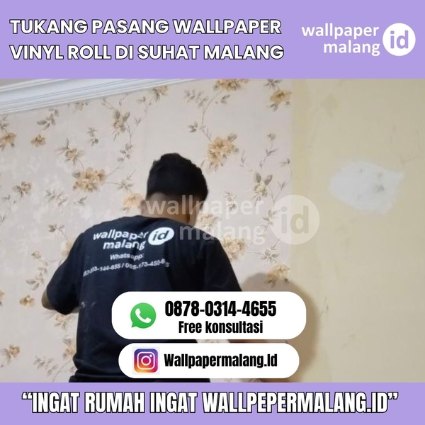 Download tukang pasang wallpaper vinyl roll di suhat malang