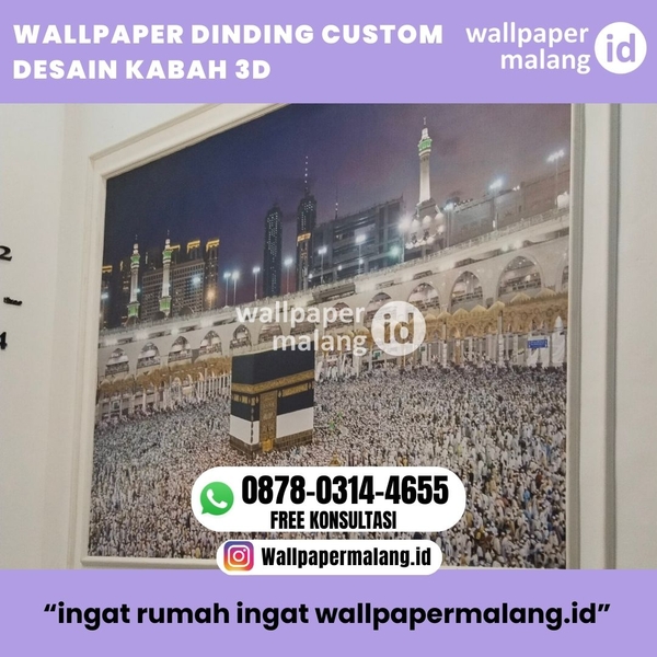 Download WALLPAPER DINDING CUSTOM DESAIN KABAH 3D