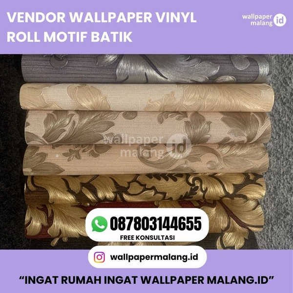 Download VENDOR WALLPAPER VINYL ROLL MOTIF BATIK 