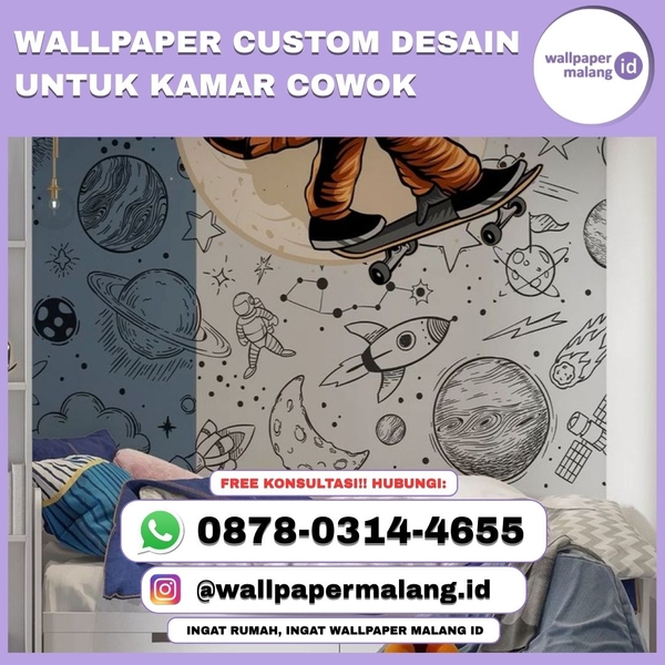 Download wallpaper custom desain untuk kamar cowok