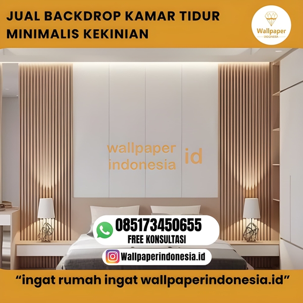 Download JUAL BACKDROP KAMAR TIDUR MINIMALIS KEKINIAN
