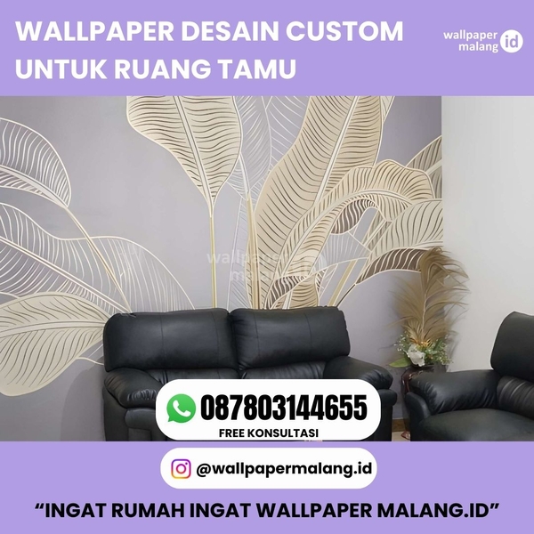 Download WALLPAPER DESAIN CUSTOM UNTUK RUANG TAMU