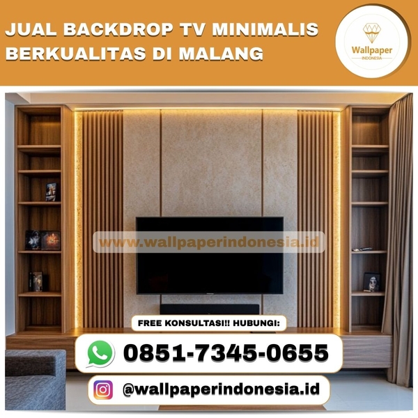 Download JUAL BACKDROP TV MINIMALIS BERKUALITAS DI MALANG