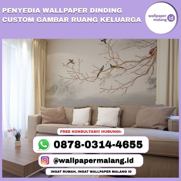 Download PENYEDIA WALLPAPER DINDING CUSTOM GAMBAR RUANG KELUARGA
