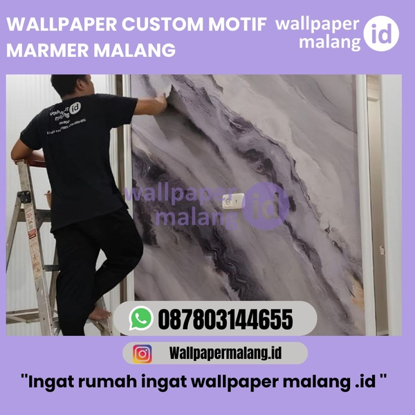 Download SUPLLIER WALLPAPER CUSTOM MOTIF MARMER MALANG