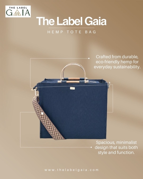 Download Sustainable Hemp Tote Bag – Eco-Friendly Everyday Carry by The Label Gaia
