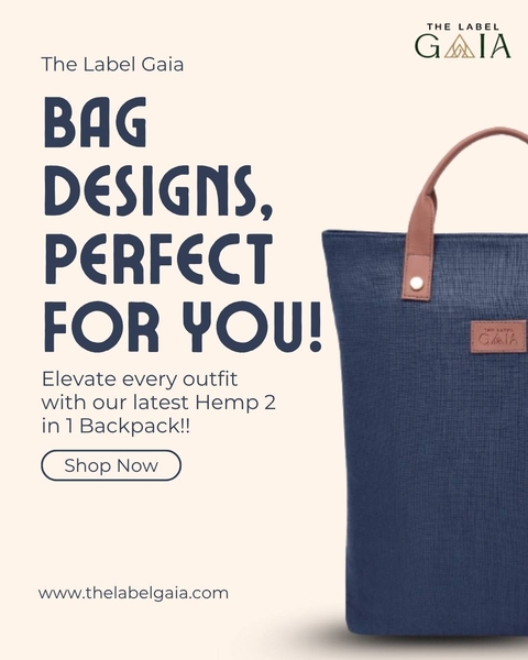 Download Stylish Hemp 2‑in‑1 Backpack – The Perfect Sustainable Fashion Accessory