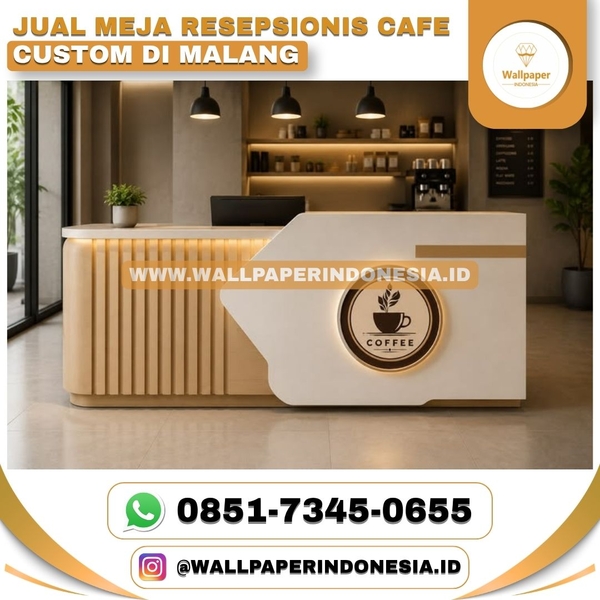 Download JUAL MEJA RESEPSIONIS CAFE CUSTOM DI MALANG