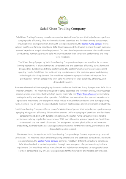 Download Water Pump Sprayer