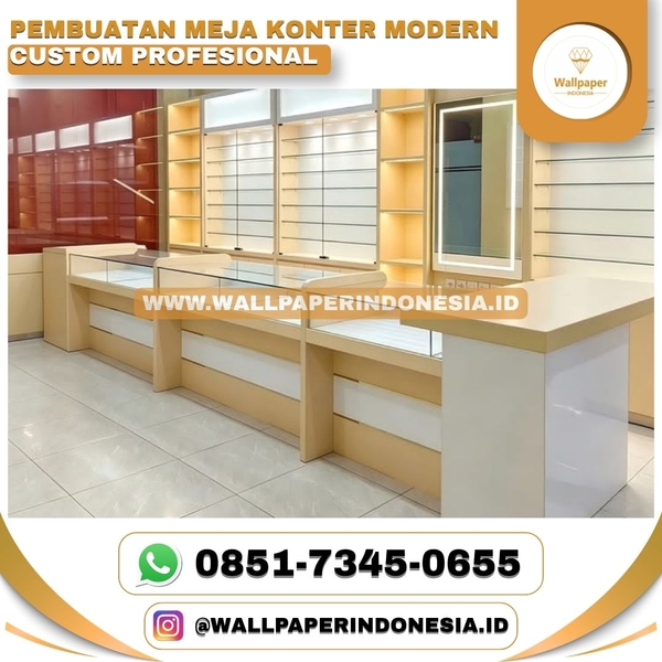 Download PEMBUATAN MEJA KONTER MODERN CUSTOM PROFESIONAL