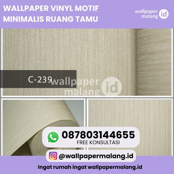 Download WALLPAPER VINYL MOTIF MINIMALIS RUANG TAMU