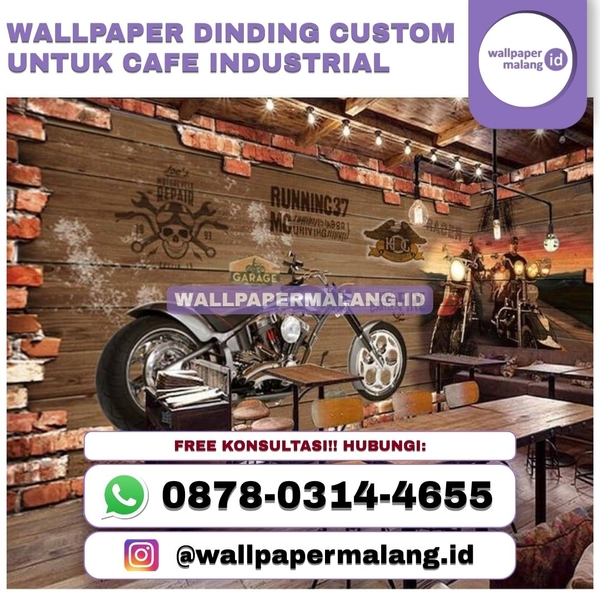 Download Wallpaper dinding custom untuk cafe industrial