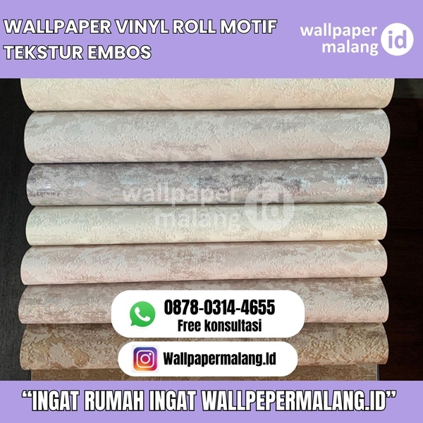 Download wallpaper vinyl roll motif tekstur embos