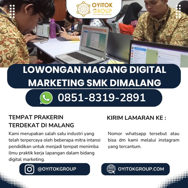 Download Lowongan magang digital marketing SMK dimalang