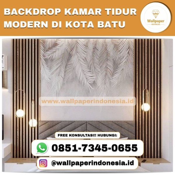 Download BACKDROP KAMAR TIDUR MODERN DI KOTA BATU