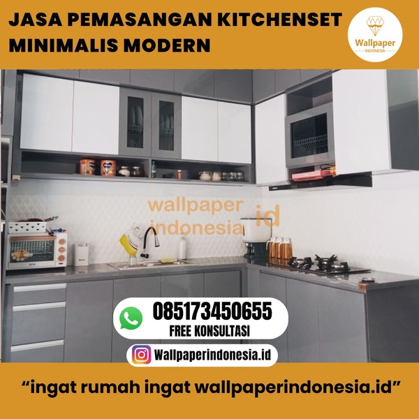 Download jasa pembuatan kitchen set minimalis modern 