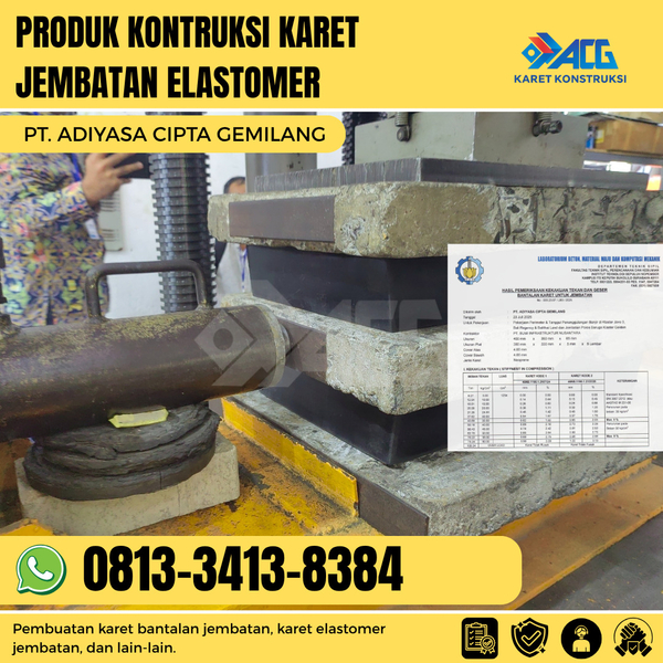 Download Produk konstruksi karet jembatan elastomer 